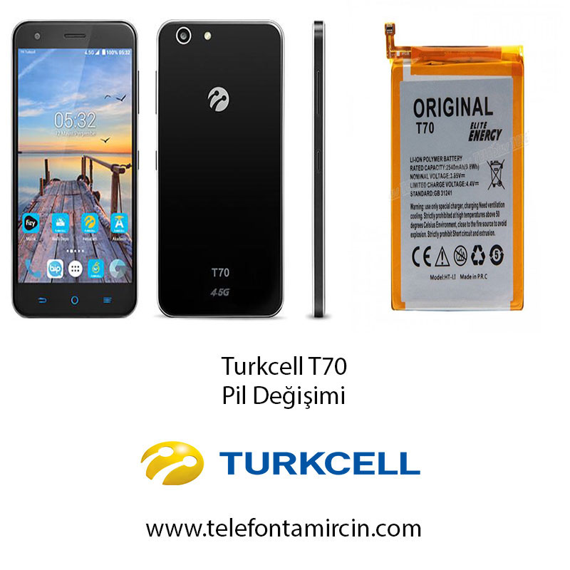 turkcell t70 pil degisimi