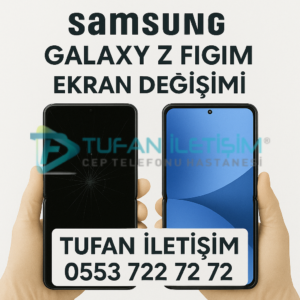 Samsung Galaxy Z Flip 6 Küçük Ön Cam Değişimi