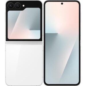 Samsung Galaxy Z Flip7 FE beyaz katlanabilir telefon