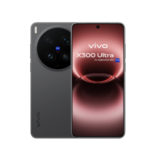 Vivo X300 Ultra siyah ön ve arka görünüm