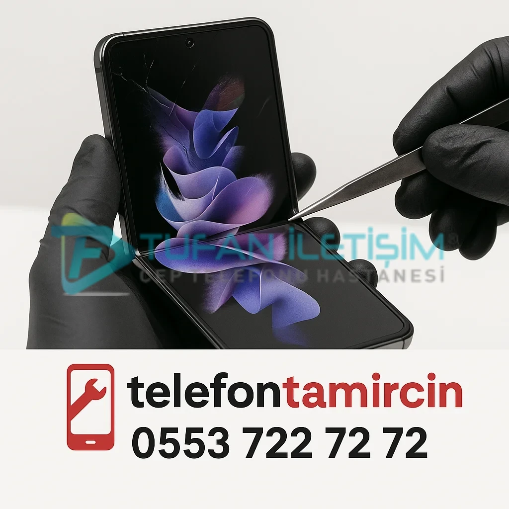 Samsung Galaxy Z Flip 3 Küçük Ön Ekran Değişimi - Görsel 5