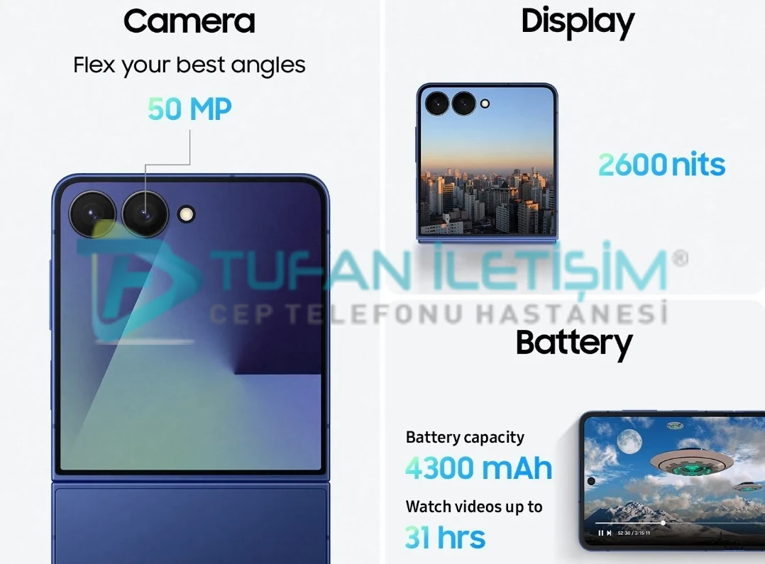 Samsung Galaxy Z Flip 3 Ön Ekran Değişimi - Görsel 2